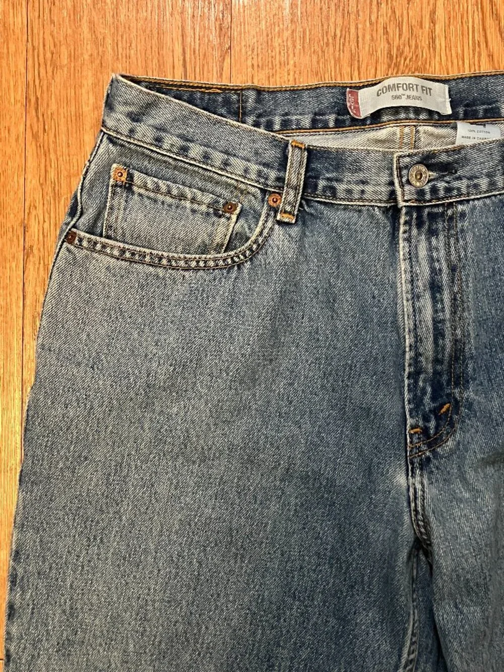 Vtg 2003 Levis 560 Comfort Fit Baggy Tapered Skate Jeans Mens 36x32 (35.5x31)